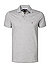 Polo-Shirt, Slim Fit, Bio Baumwoll-Piqué, mittelgrau meliert - mittelgrau