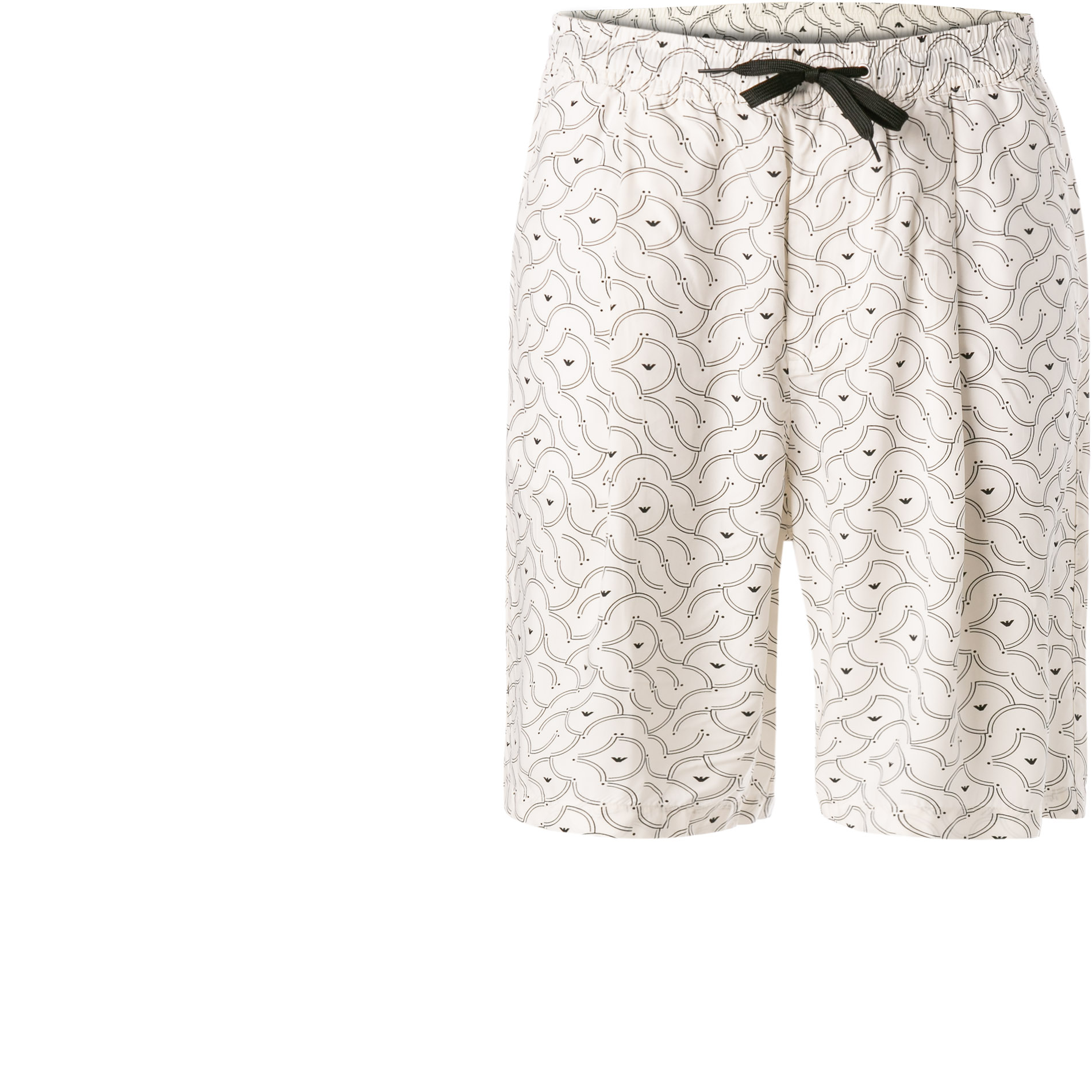EMPORIO ARMANI Herren Bermudashorts weiß gemustert
