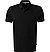 Polo-Shirt, Baumwoll-Piqué, schwarz - schwarz