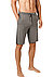 Pyjamashorts, Viskose, grau meliert - stone melange
