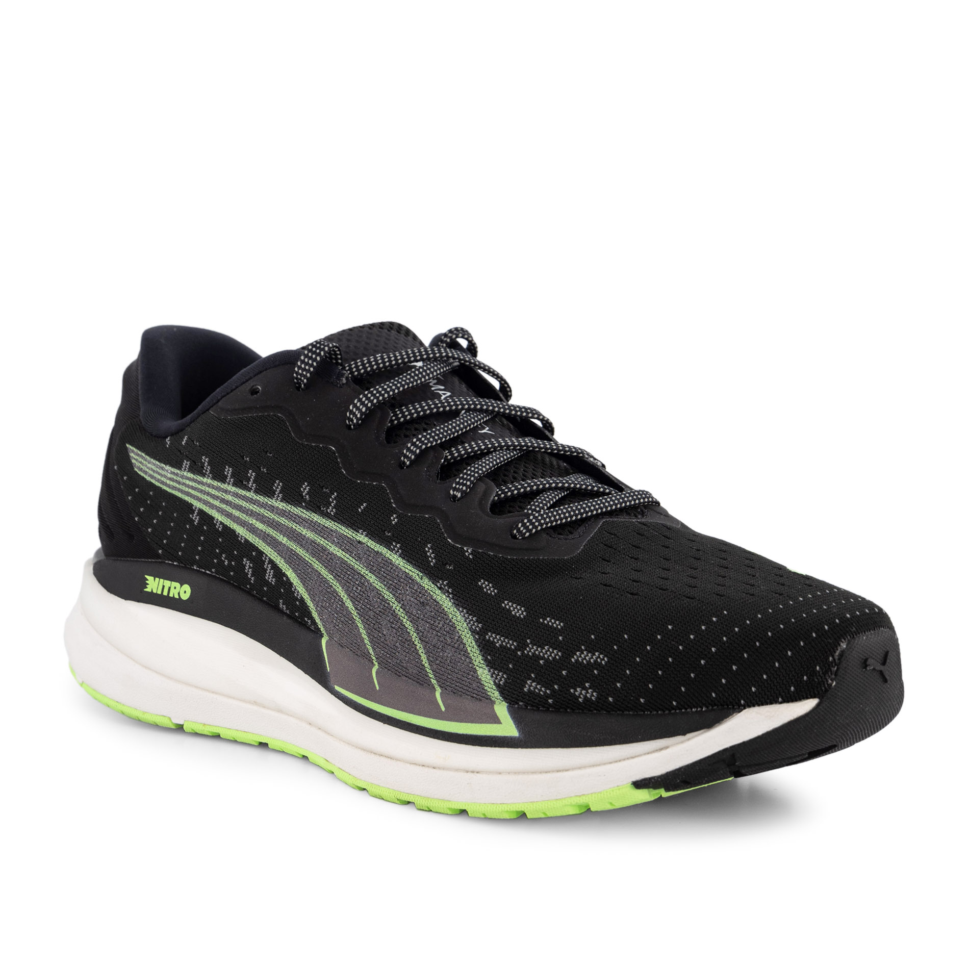 PUMA Herren Laufschuhe schwarz Textil & Canvas