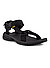 Trekkingsandalen, Textil, schwarz - schwarz