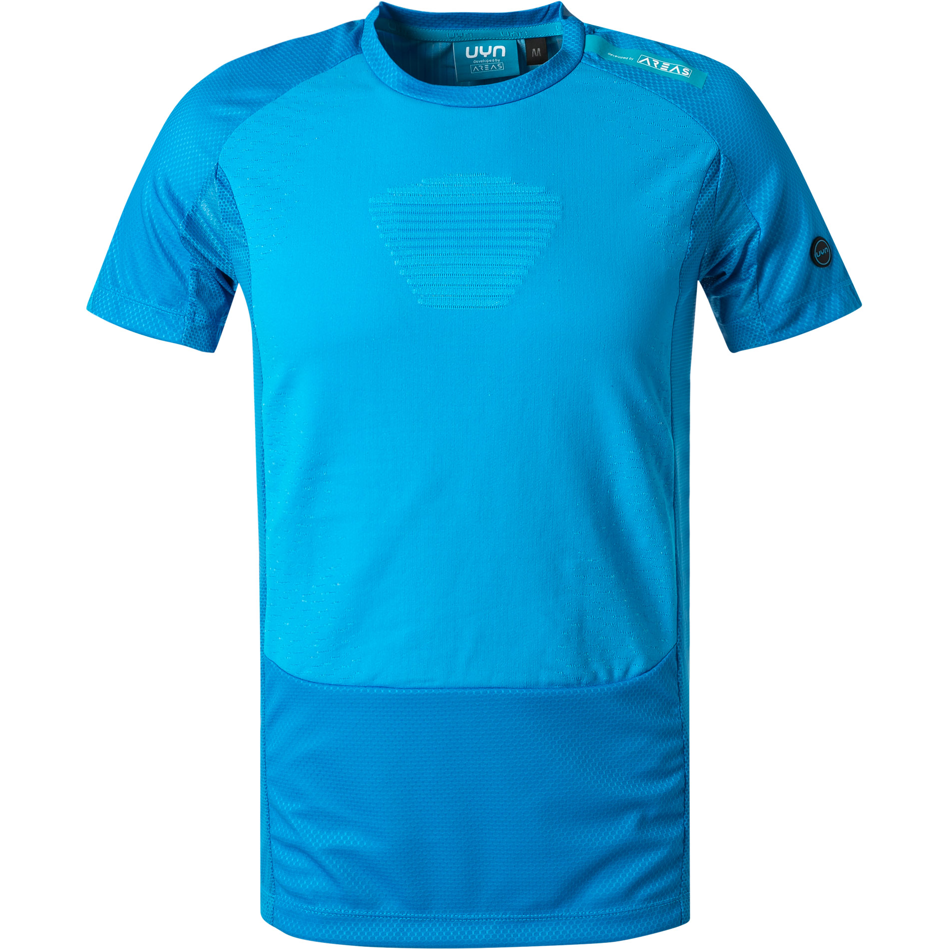 UYN Herren Funktionsshirt blau Mikrofaser meliert
