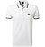Polo-Shirt, Regular Fit, Baumwoll-Piqué, weiß - weiß-schwarz
