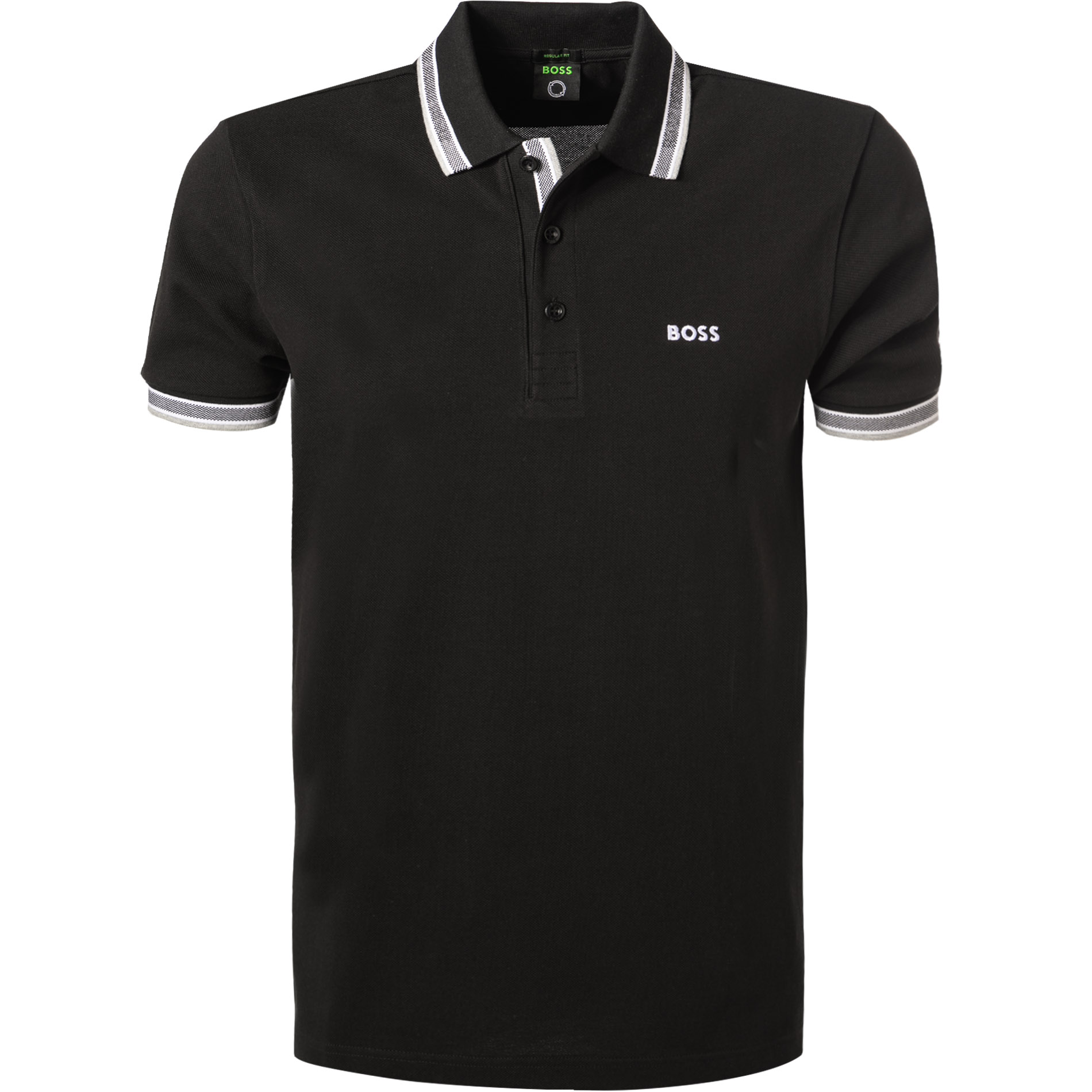 Boss Green Herren Polo-Shirt Schwarz