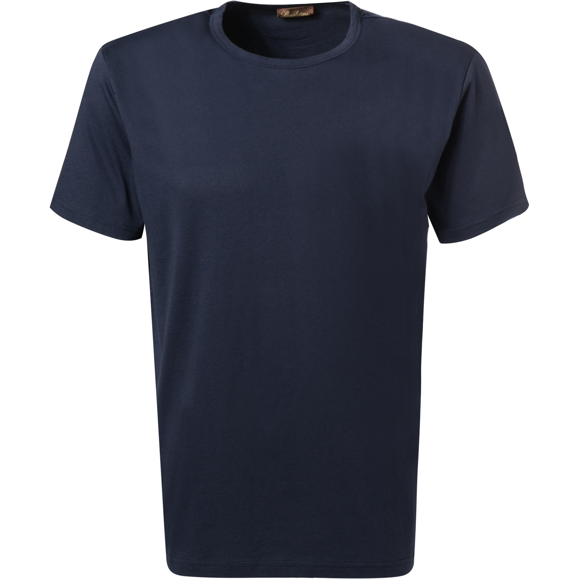 Stenströms Herren T-Shirt blau Baumwolle