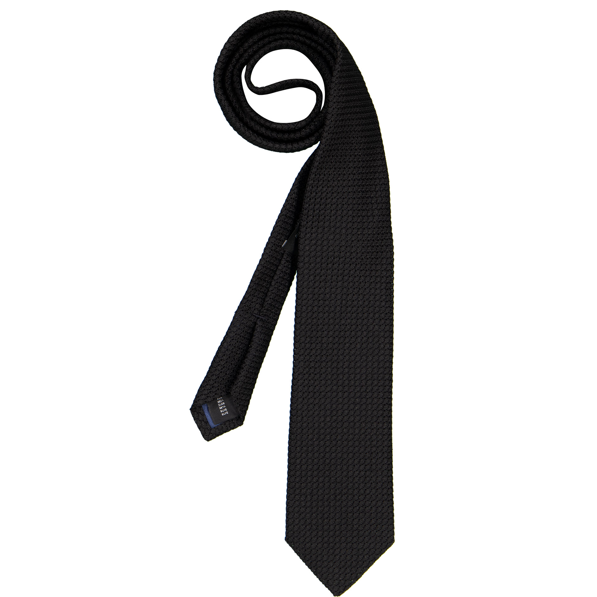 Ascot Herren Krawatte schwarz Gemustert,unifarben