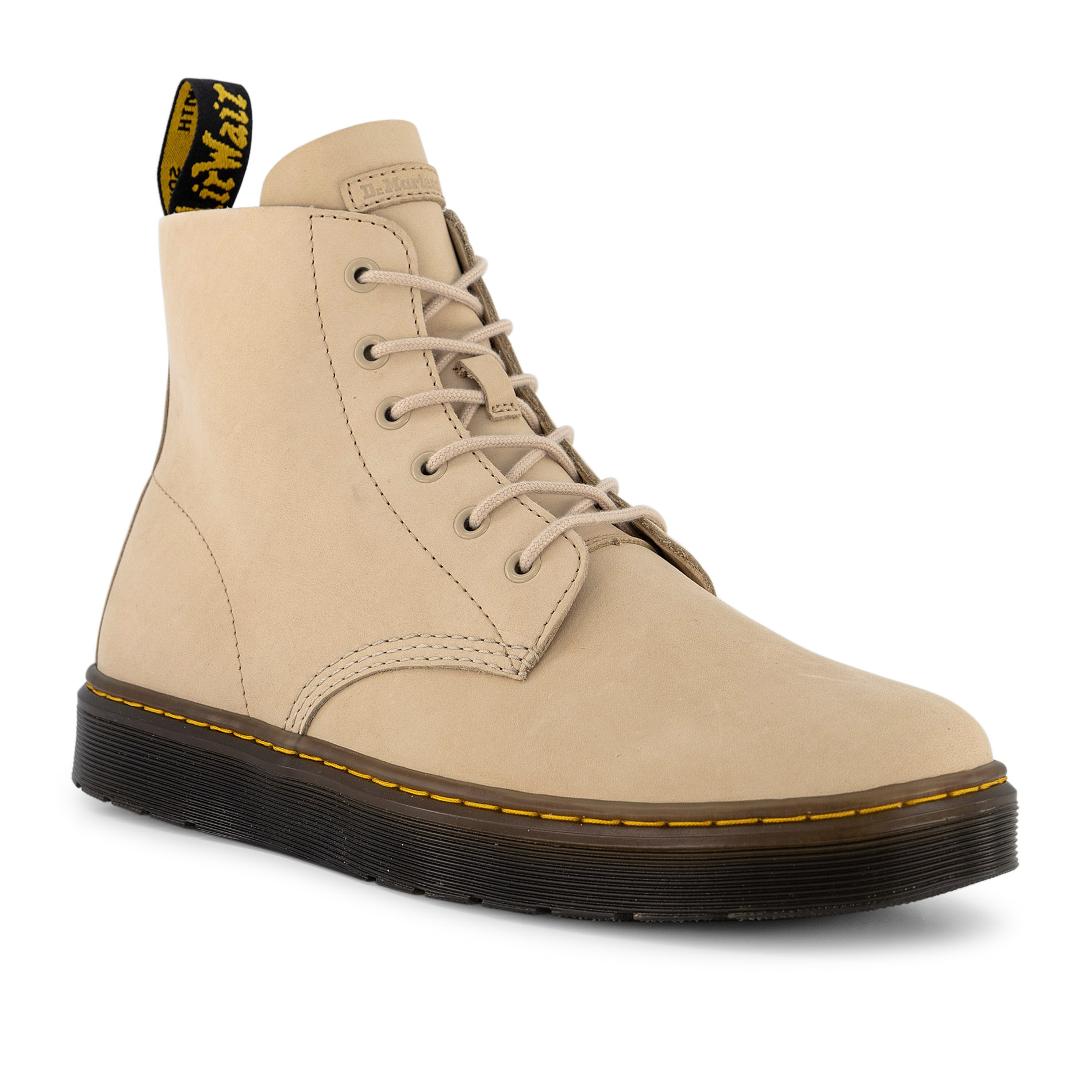 Dr. Martens Herren Schnürboots beige Nubuk-/Veloursleder