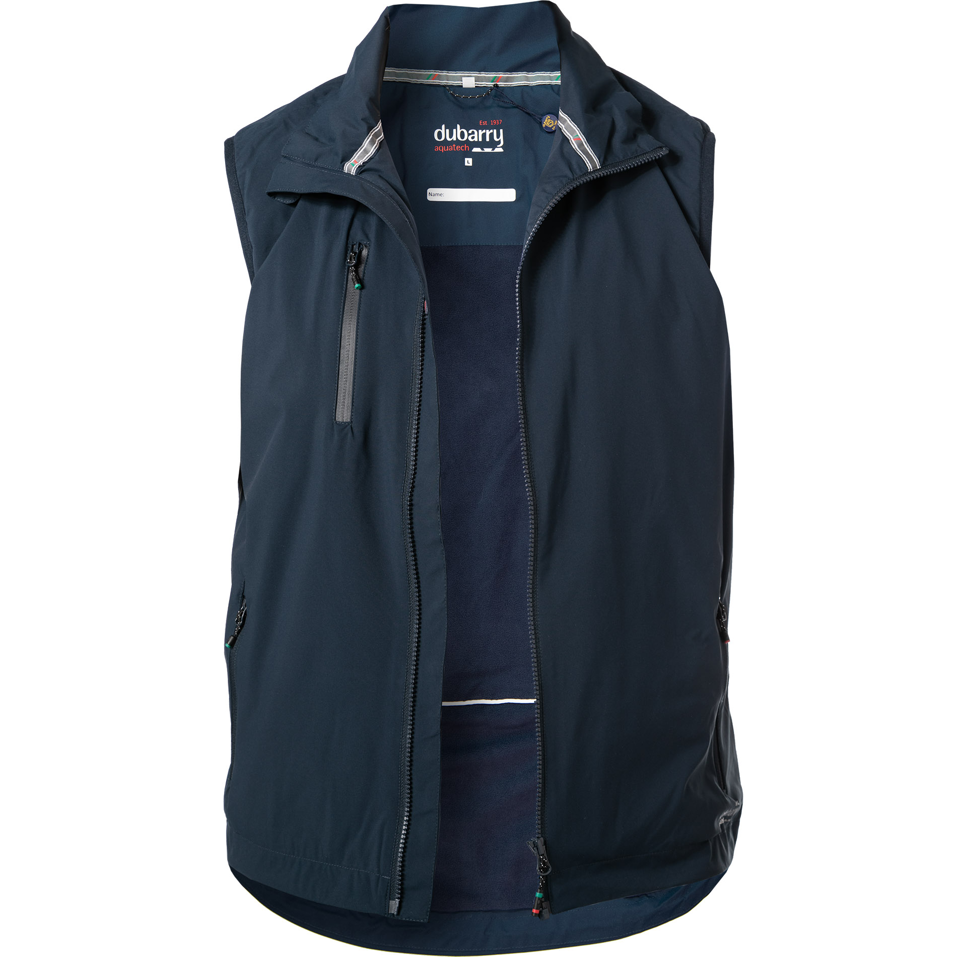 dubarry Herren Funktionsweste blau Mikrofaser unifarben