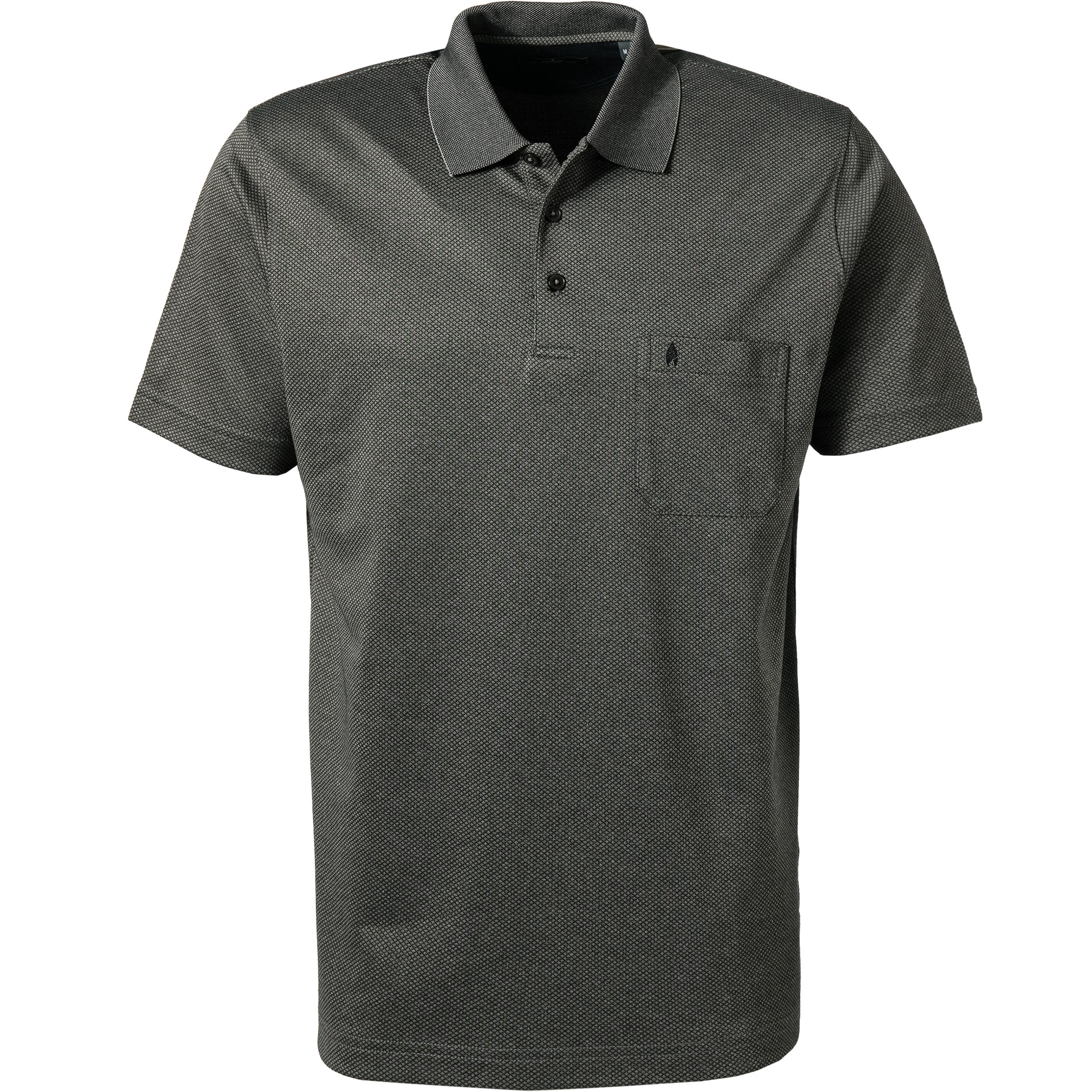 RAGMAN Herren Polo-Shirt grau meliert