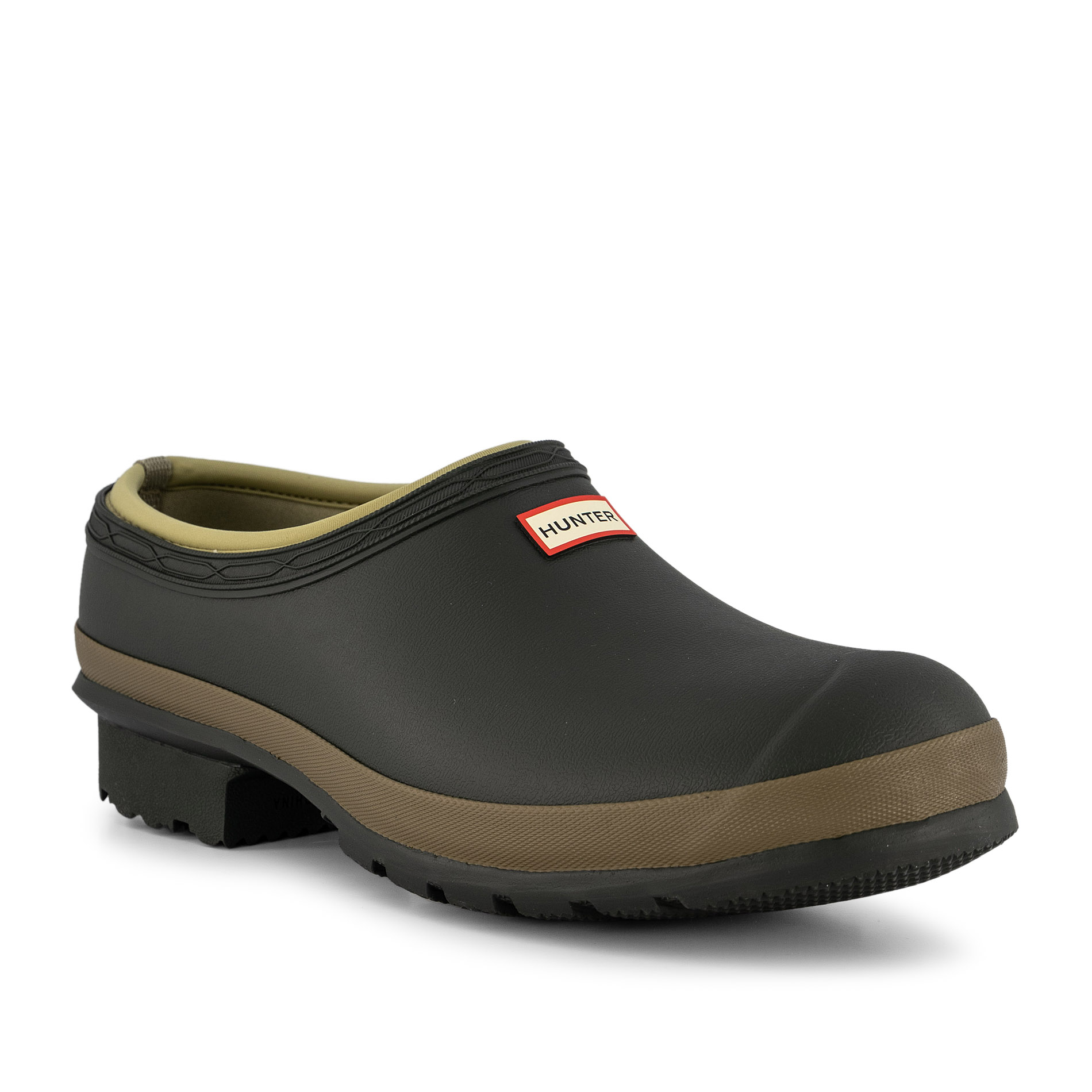 HUNTER Herren Clog grün Gummi