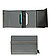 Pop-up-Kartenetui, Metall-Leder, anthrazit - anthrazit