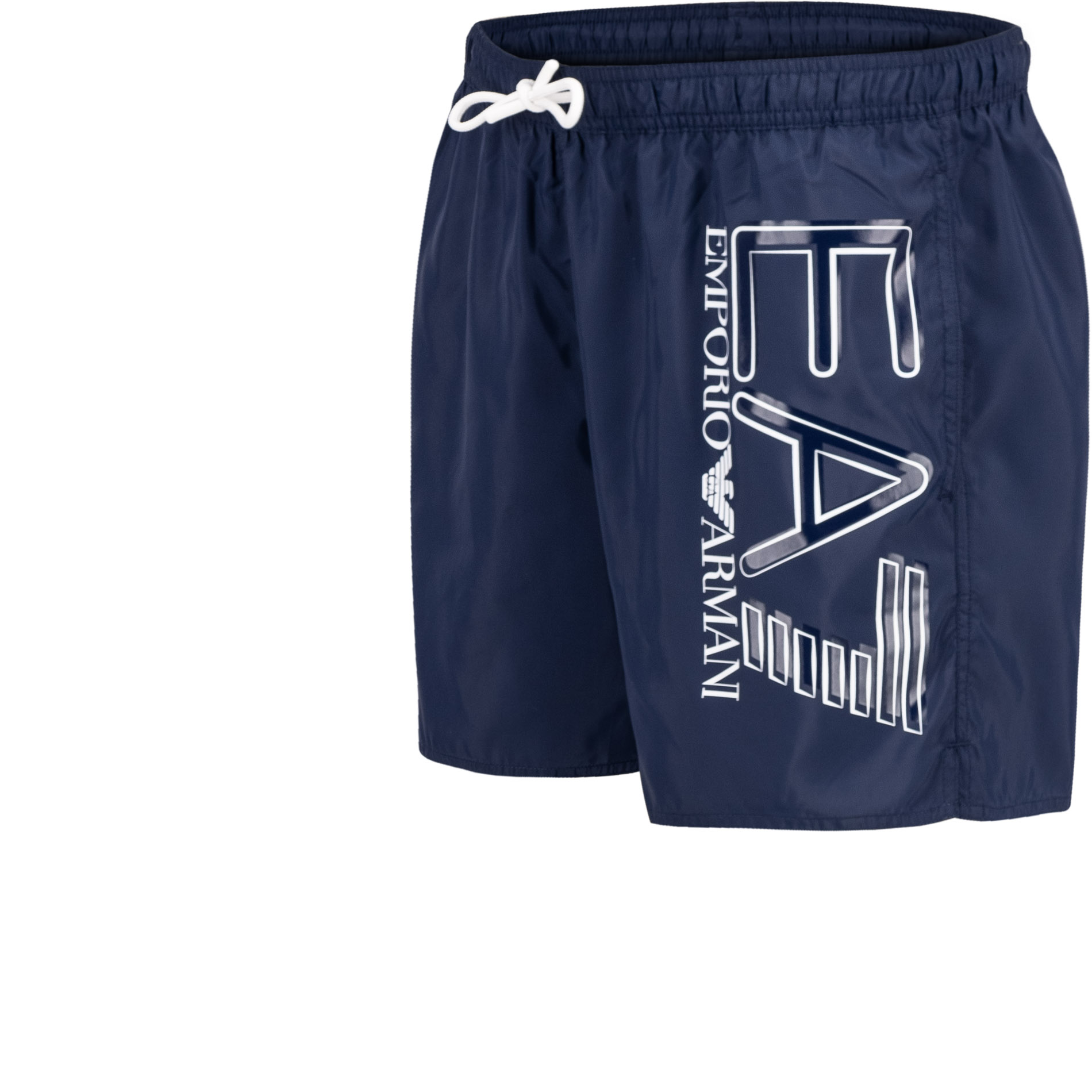 EA7 Herren Badeshorts blau Mikrofaser unifarben