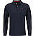 Polo-Shirt, Slim Fit, Baumwoll-Piqué, navy - navy