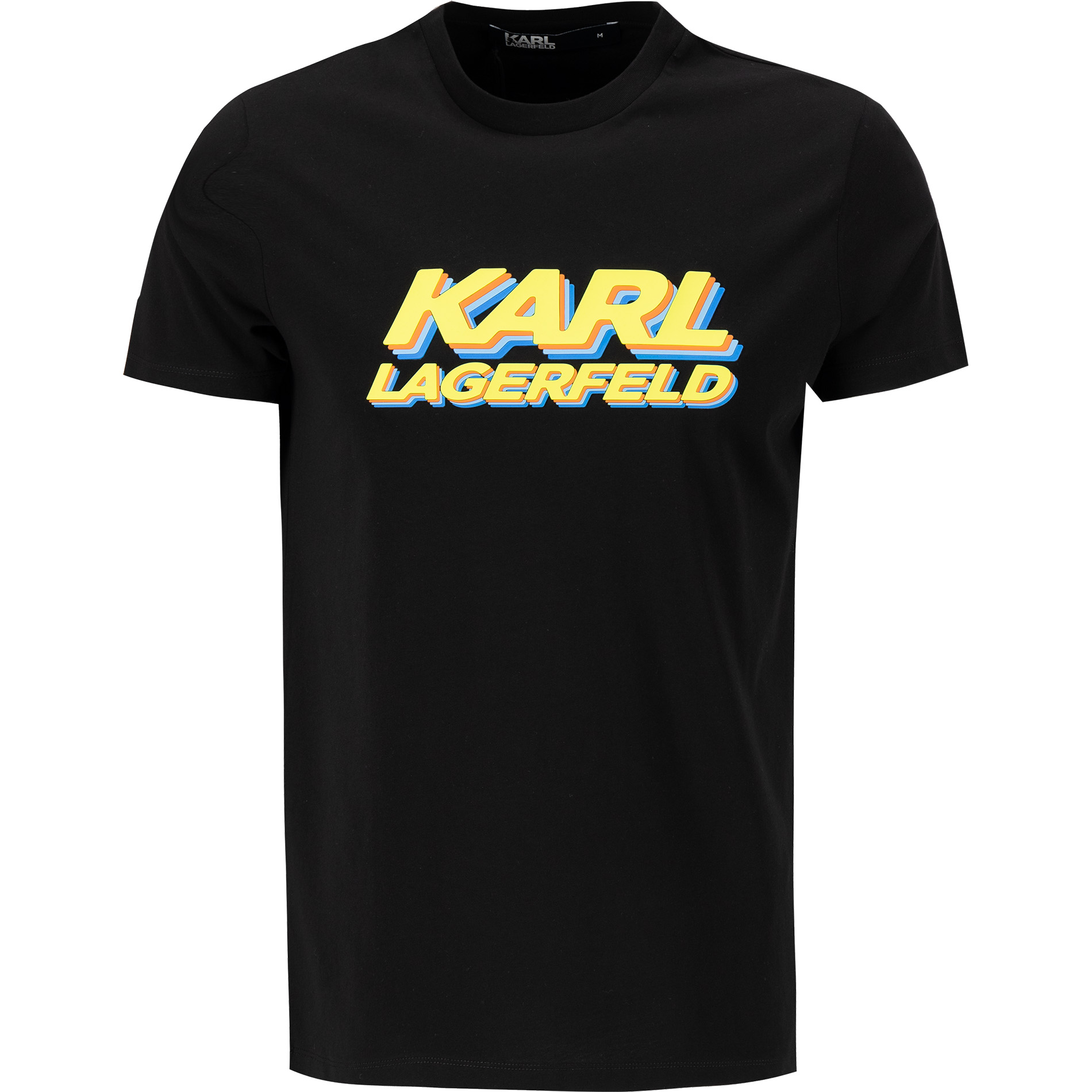KARL LAGERFELD Herren T-Shirt schwarz Baumwolle