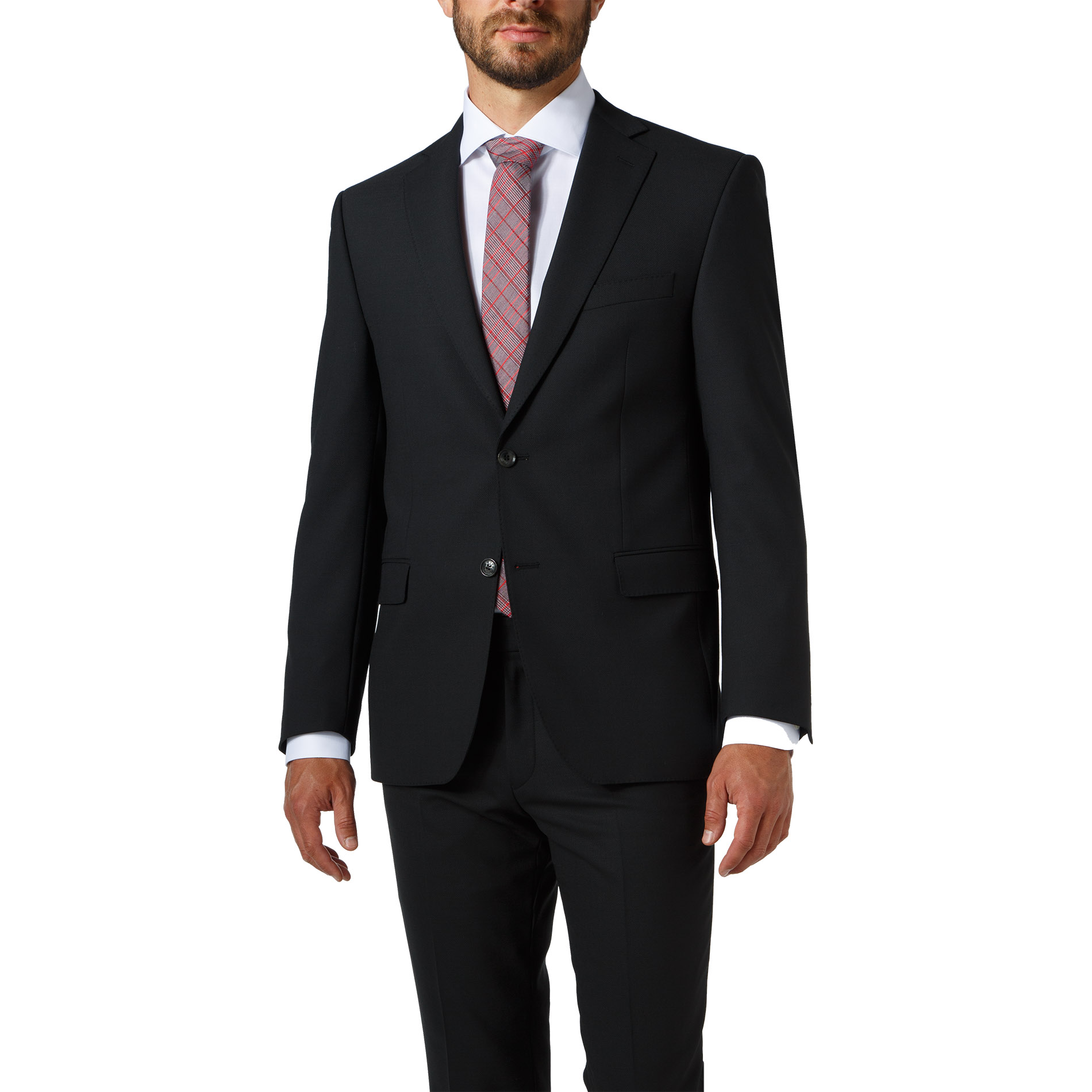 Carl Gross Herren Sakko schwarz Wolle