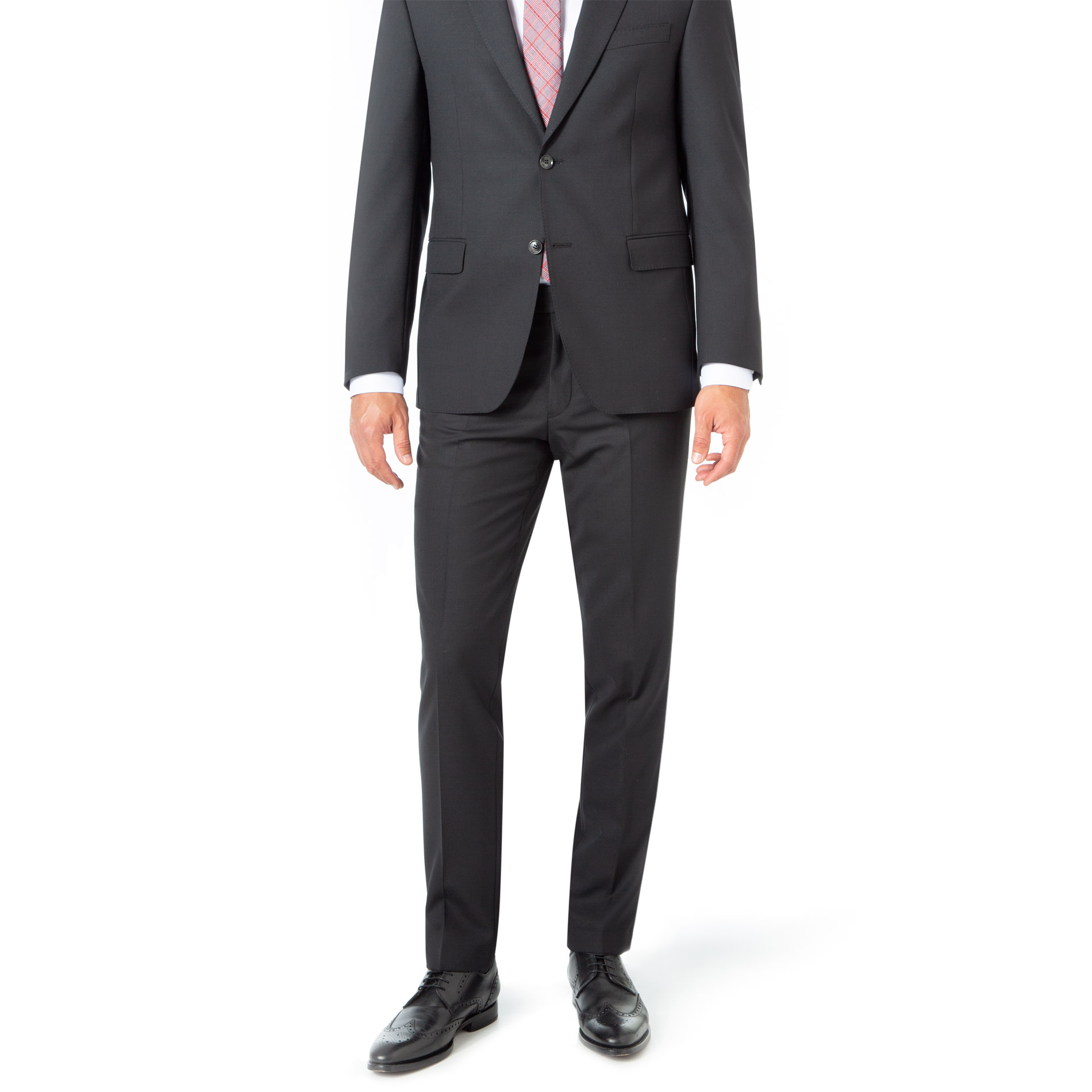 Carl Gross Herren Hose schwarz Wolle