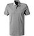 Polo-Shirt, Baumwoll-Piqué, silbergrau meliert - silber