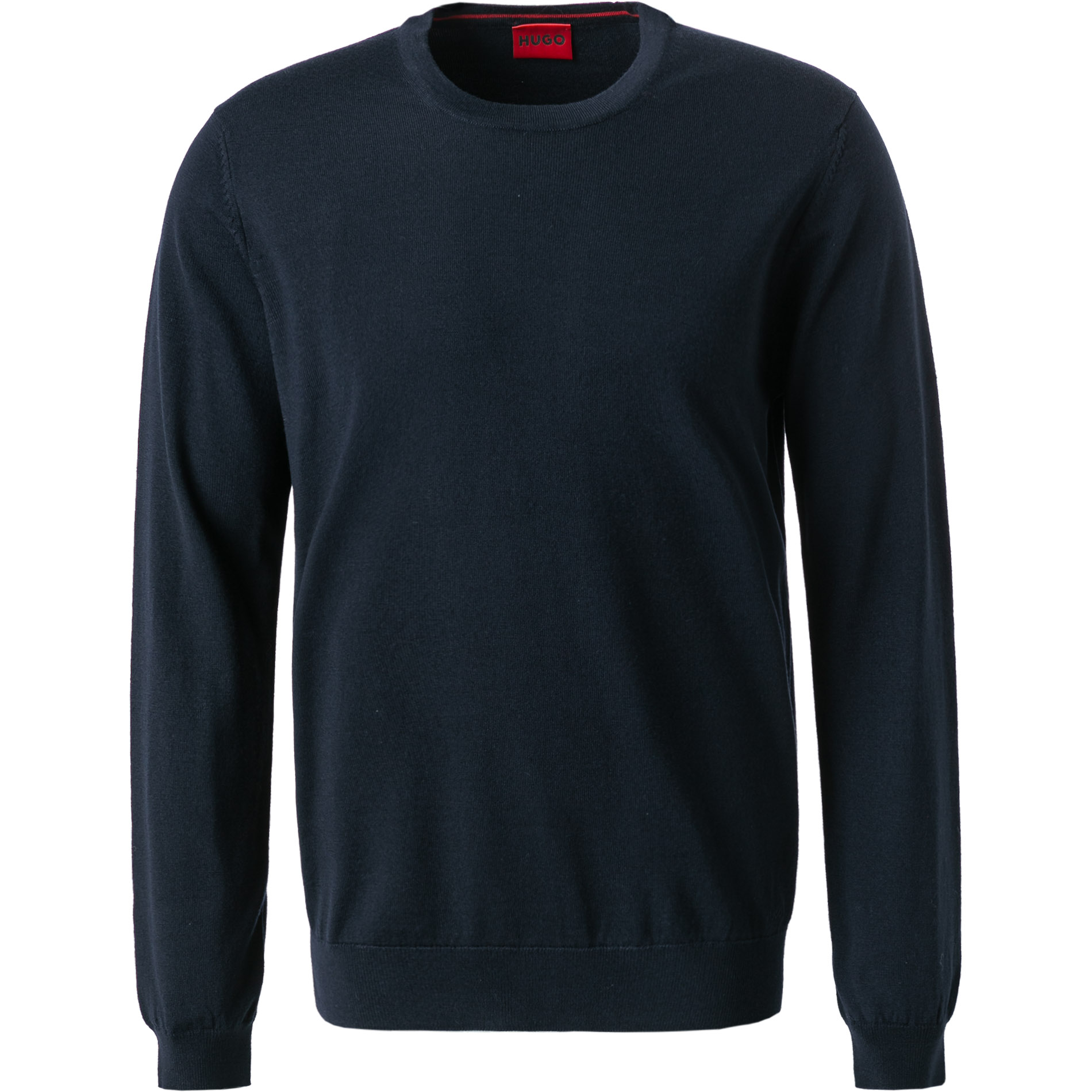 HUGO Herren Pullover blau unifarben