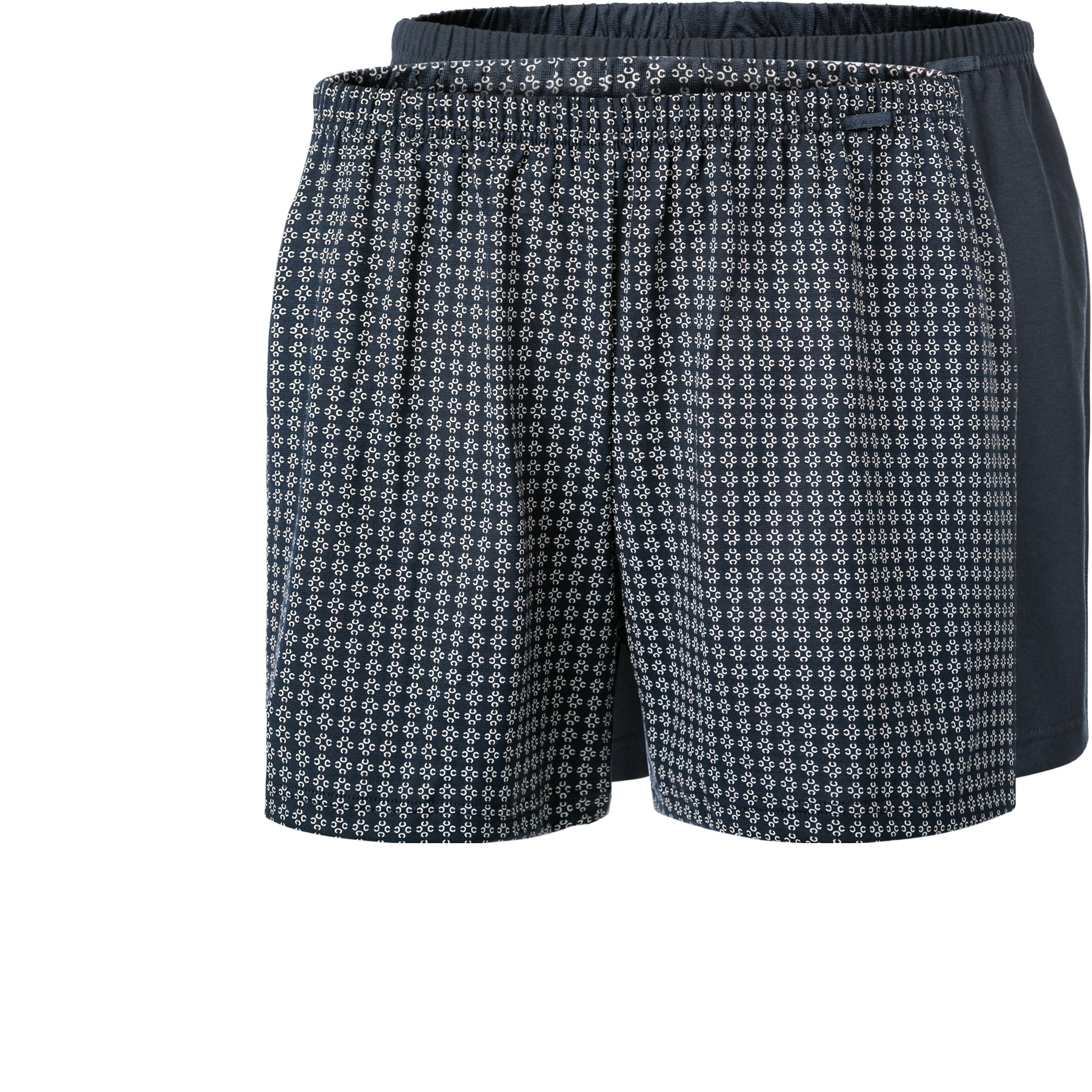 CALIDA Herren Boxershorts blau Baumwolle gemustert