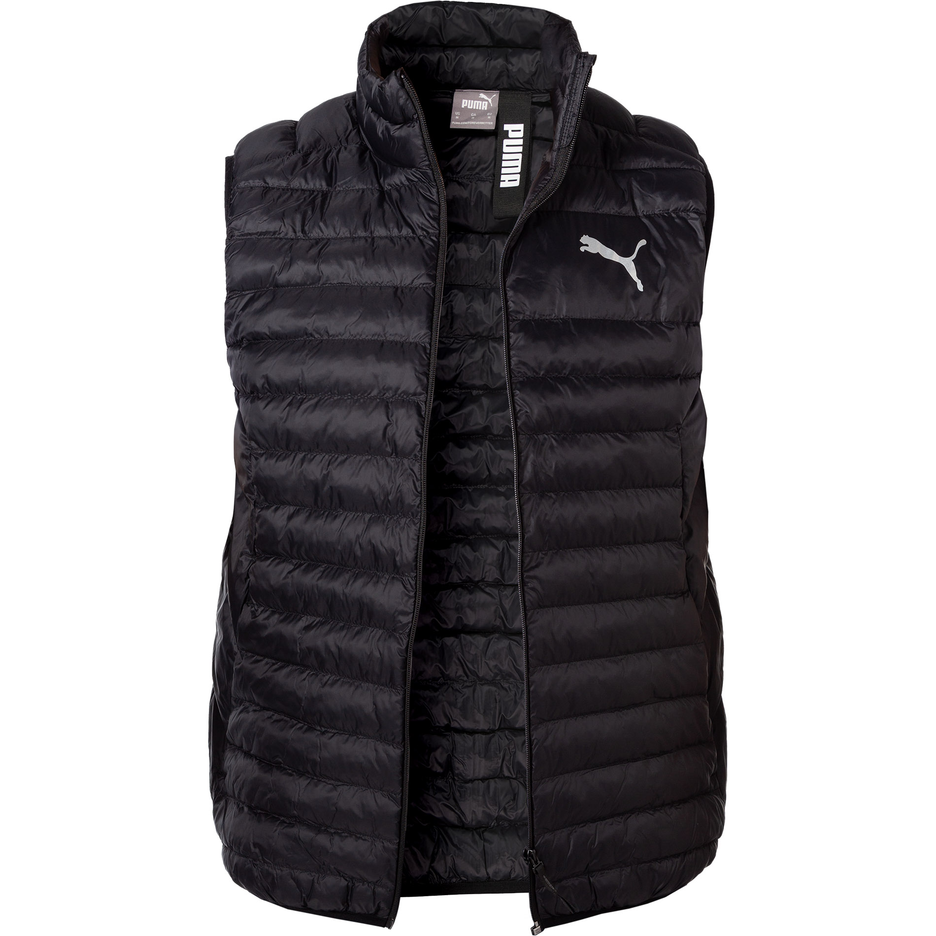 PUMA Herren Steppweste schwarz Mikrofaser/Funktion unifarben
