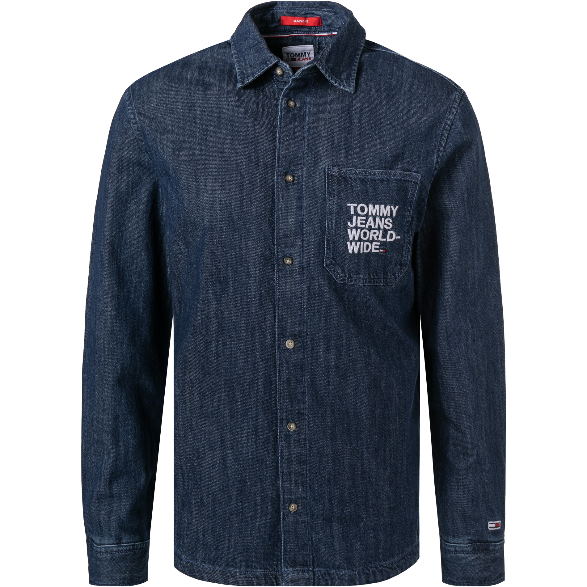 Tommy Hilfiger Herren Jeanshemd blau Classic Fit