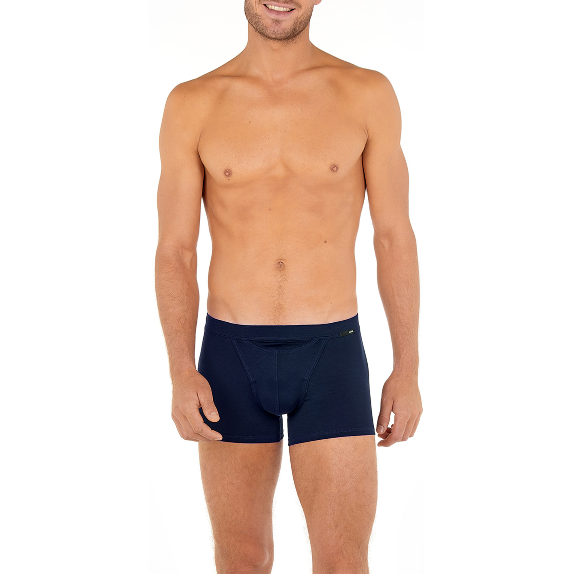 Hom Herren Trunk Blau Mikrofaser/Funktion Unifarben
