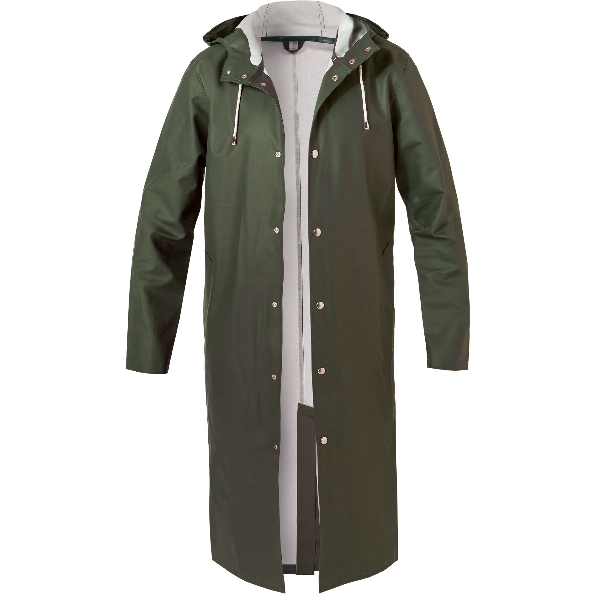 STUTTERHEIM Herren Regenmantel grün PVC unifarben