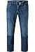 Jeans, Regular Fit, Baumwoll-Stretch, dunkelblau - dunkelblau