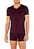 T-Shirt, Tencel-Stretch, bordeaux - bordeaux