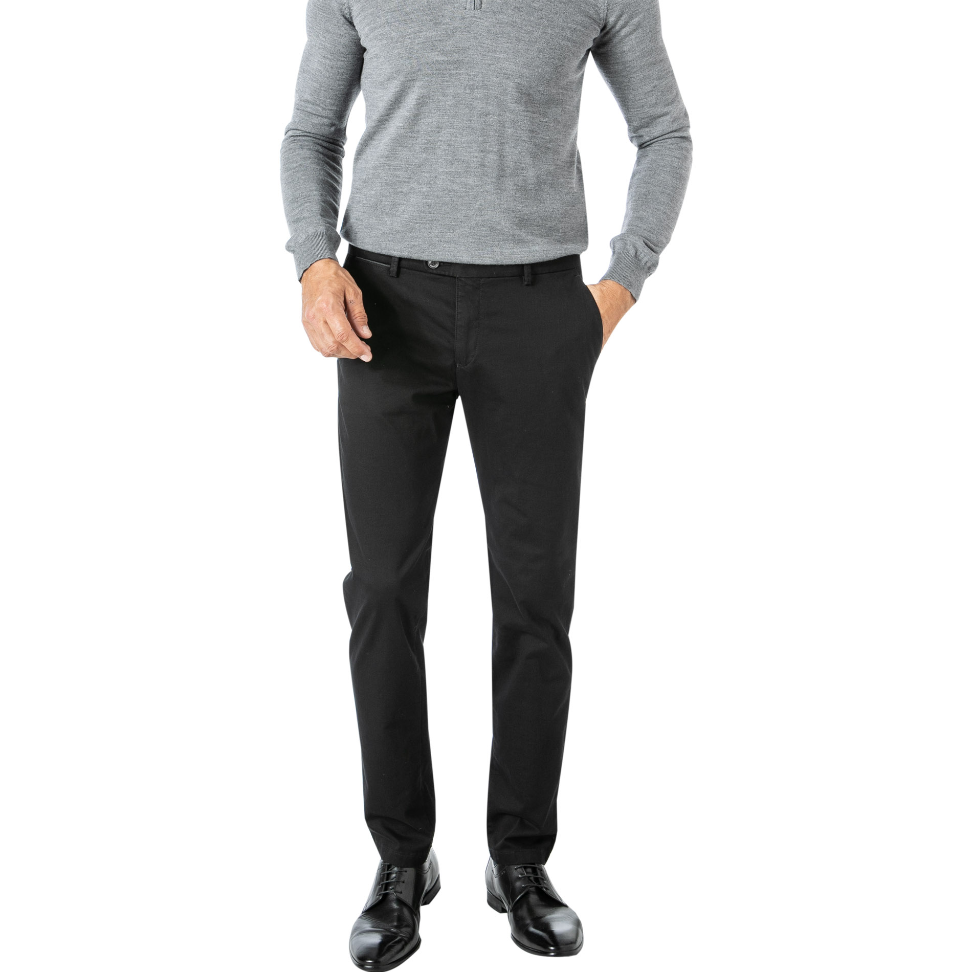 bugatti Herren Hose schwarz