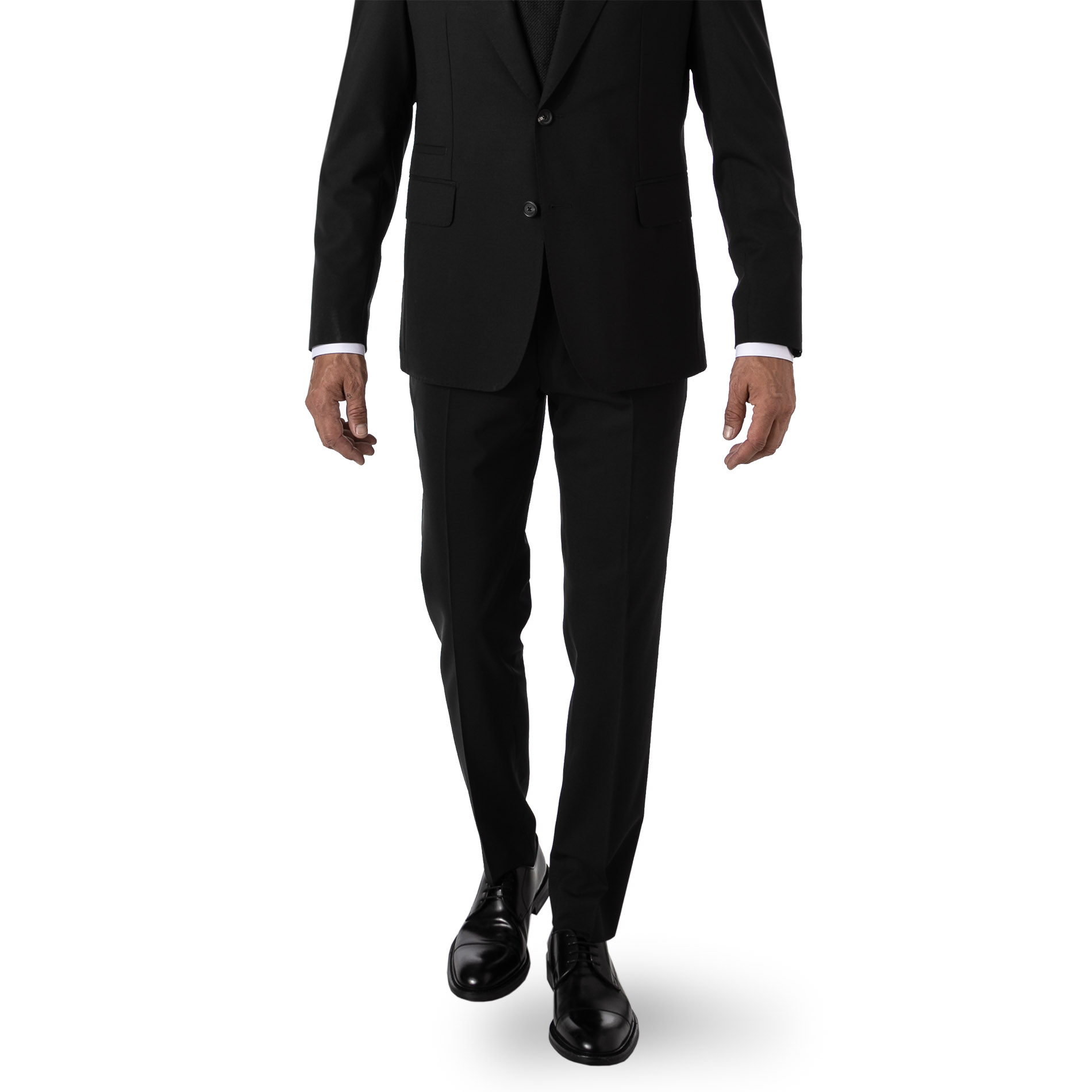 Windsor Herren Hose schwarz Schurwolle
