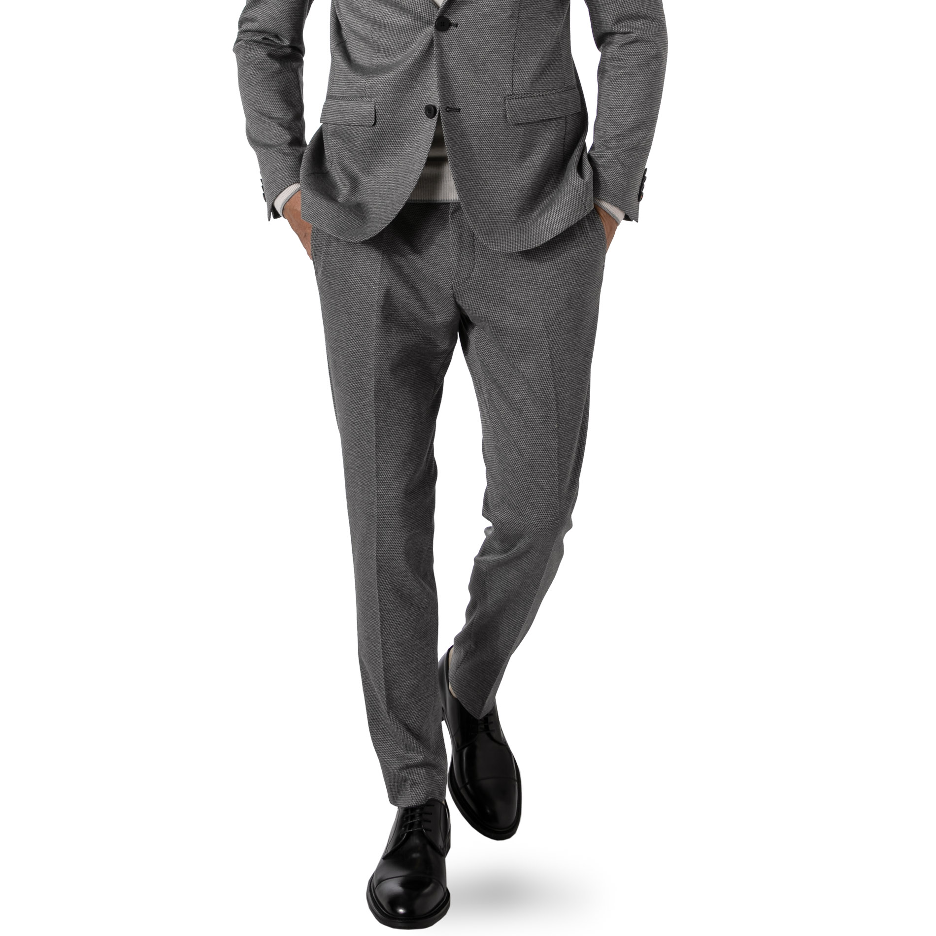 ROY ROBSON Herren Hose grau Slim Fit