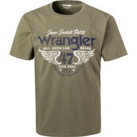 Wrangler T-Shirt americana lichen green W70PD3X1X