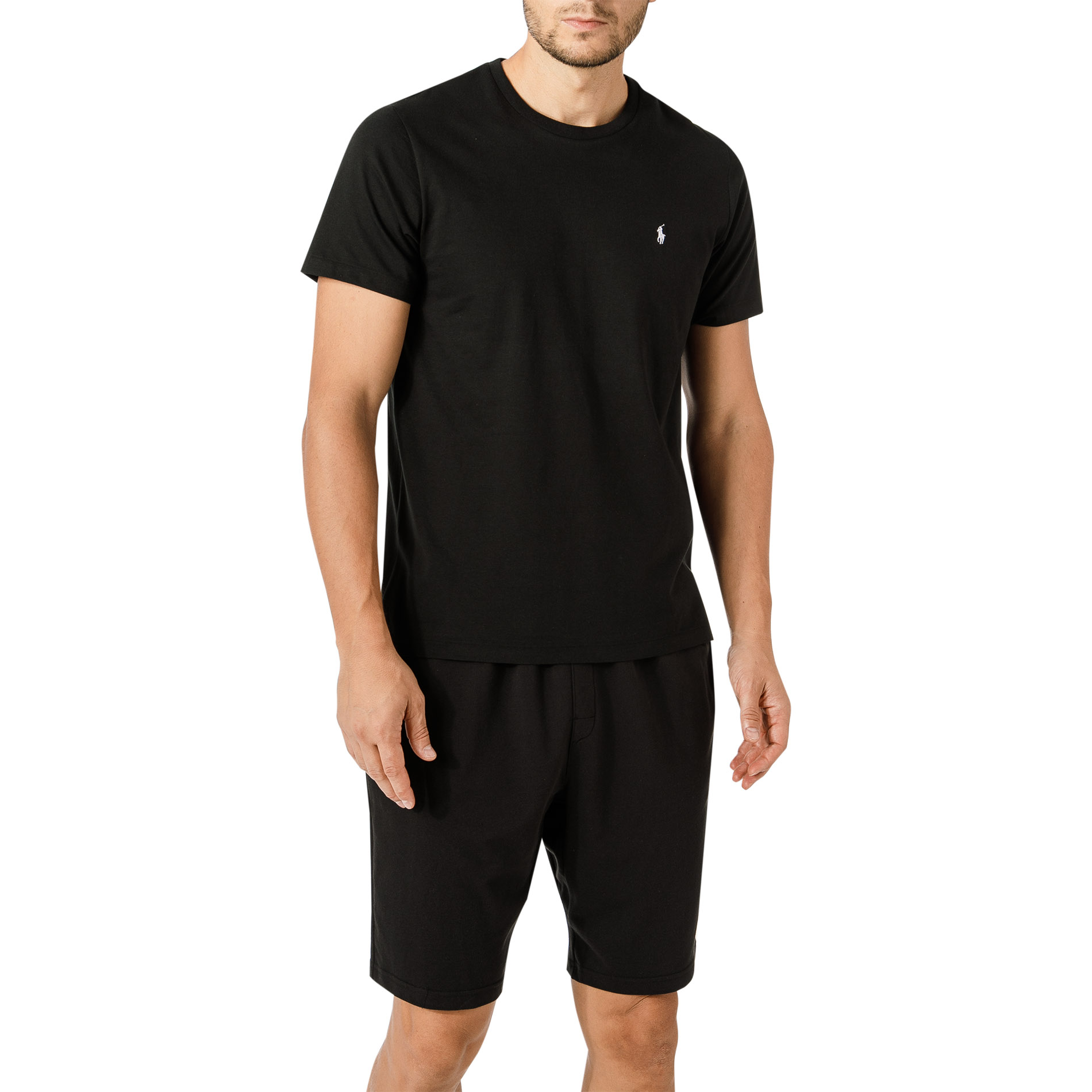 Polo Ralph Lauren Herren T-Shirt schwarz Baumwolle & Mix unifarben