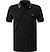 Polo-Shirt, Baumwoll-Piqué, schwarz - black-shadestone