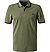 Polo-Shirt, Baumwoll-Piqué, khaki - khaki-schwarz