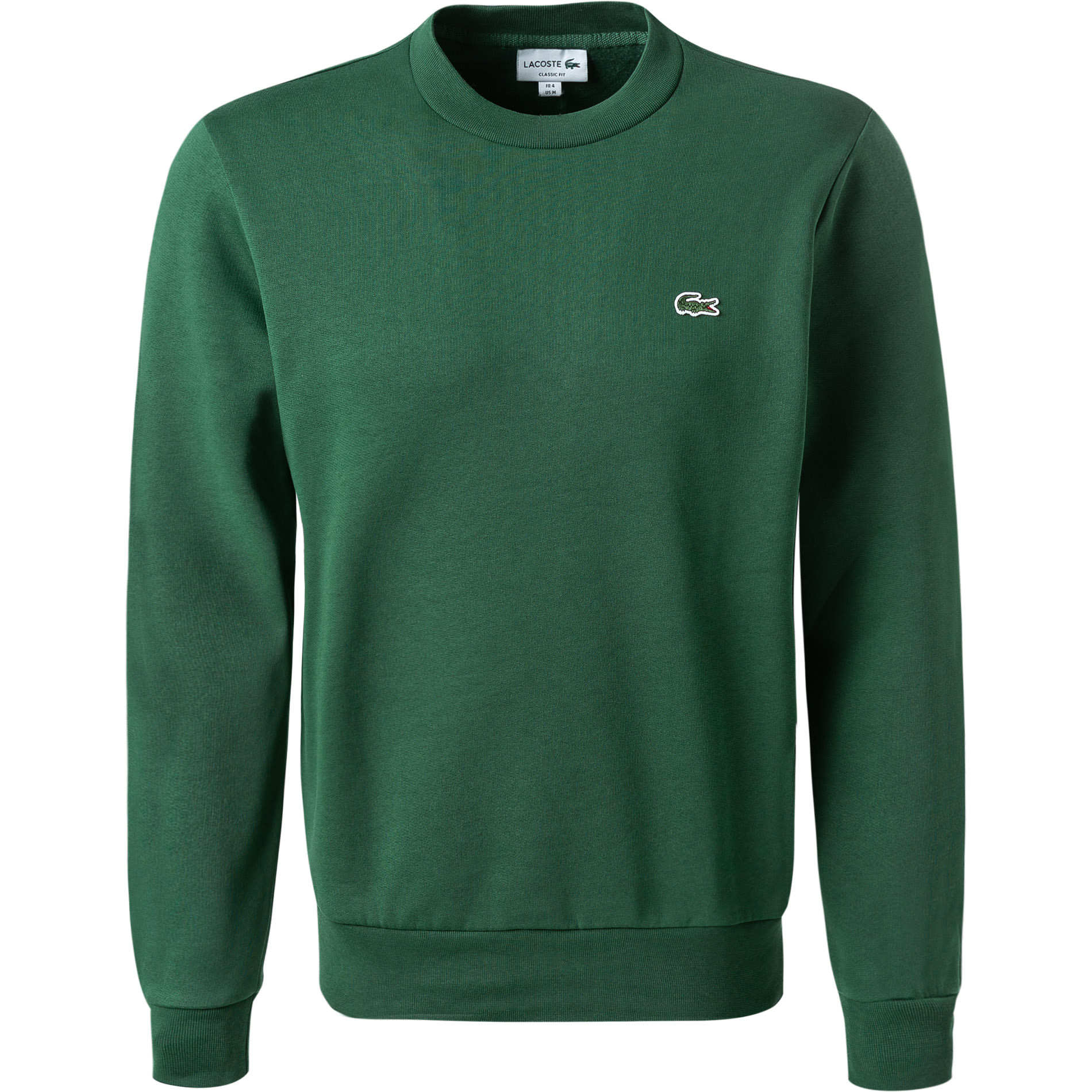 Lacoste Herren Sweatshirt Grün Unifarben Classic Fit