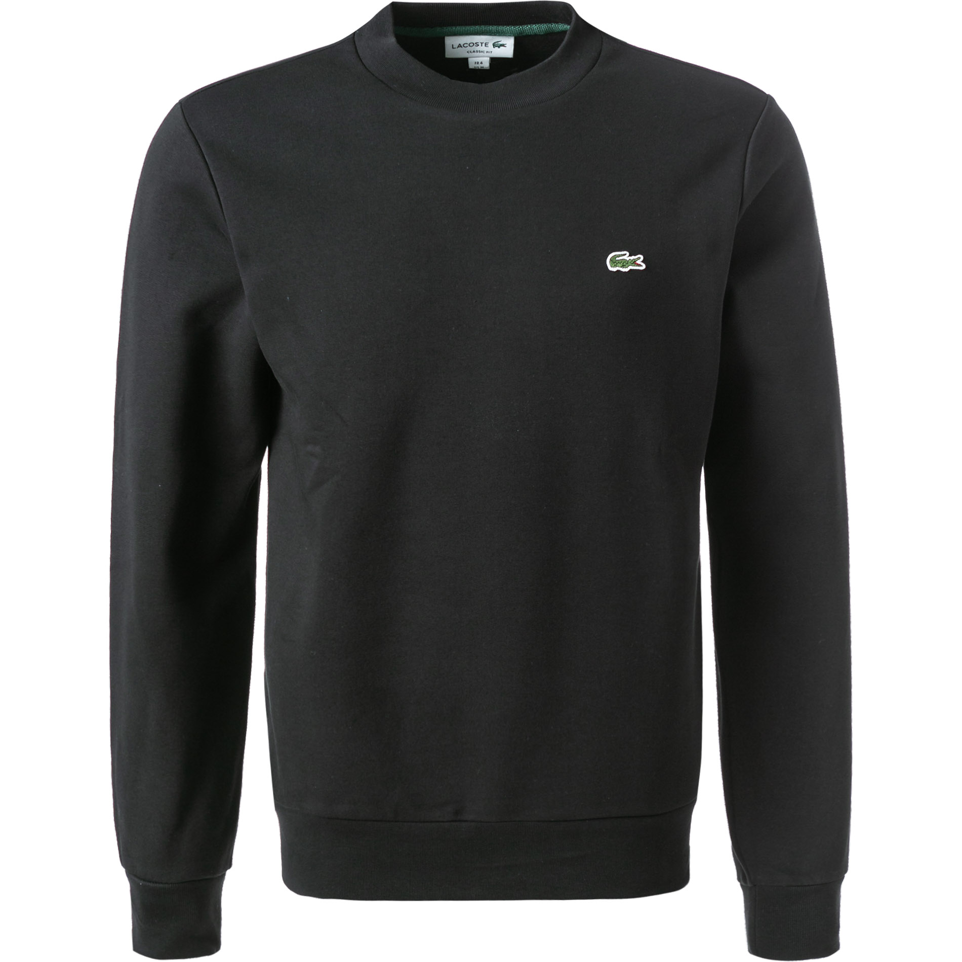 LACOSTE Herren Sweatshirt schwarz unifarben Classic Fit