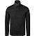 Rollkragenpullover, Merinowolle extrafein, schwarz meliert - schwarz