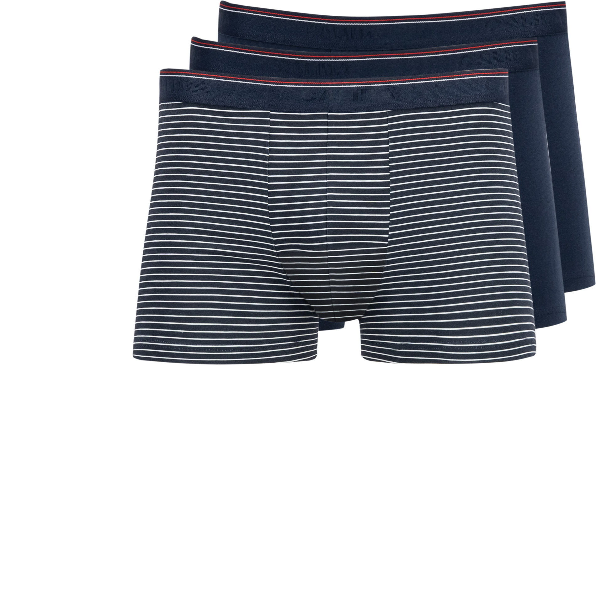 CALIDA Herren Trunks blau Baumwolle unifarben