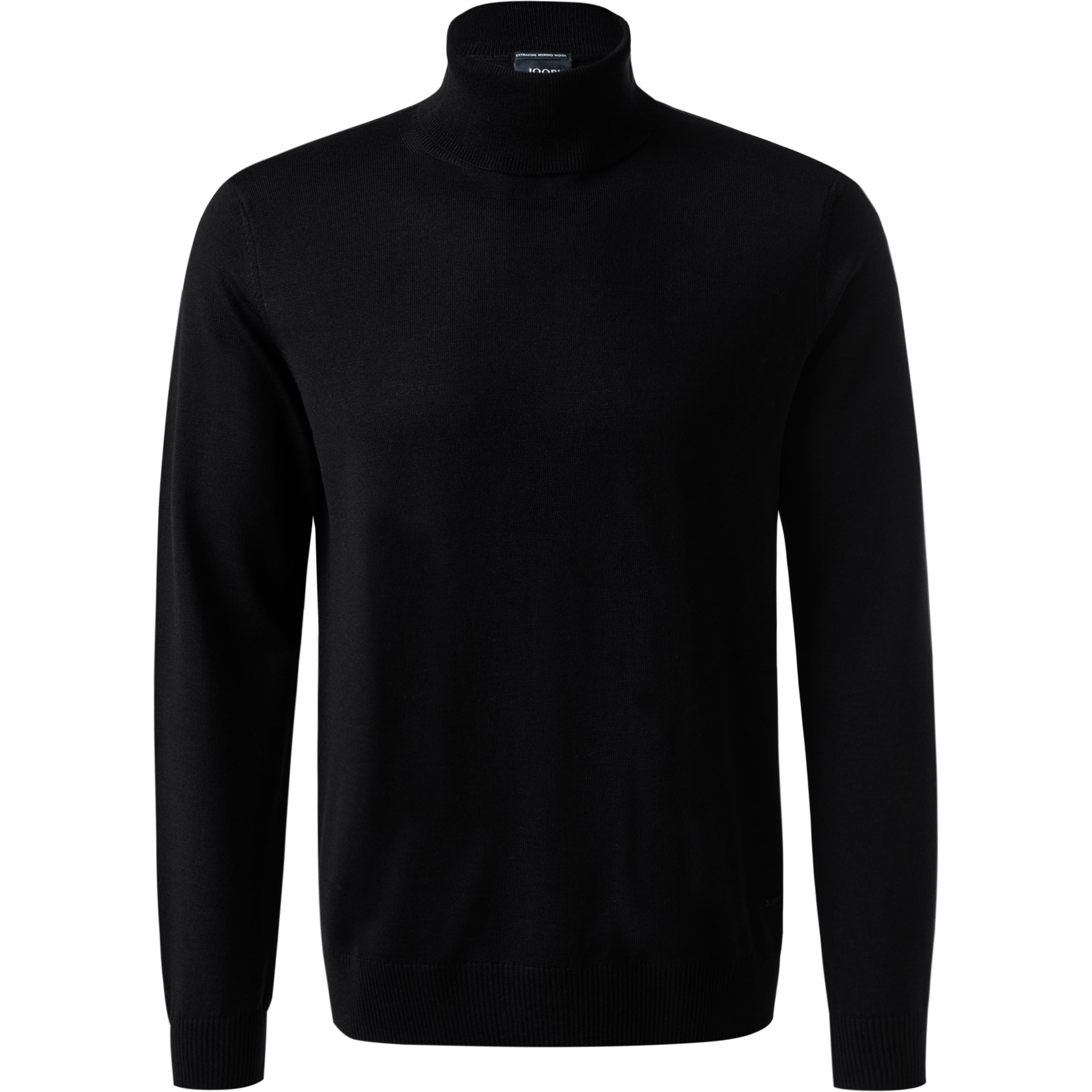 JOOP! Herren Pullover schwarz Merinowolle unifarben