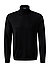 Rollkragenpullover, Merinowolle extrafein, schwarz - schwarz