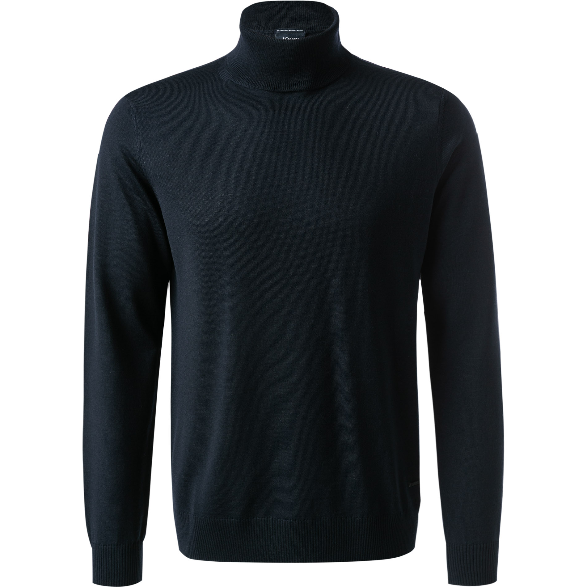 JOOP! Herren Pullover blau Merinowolle unifarben