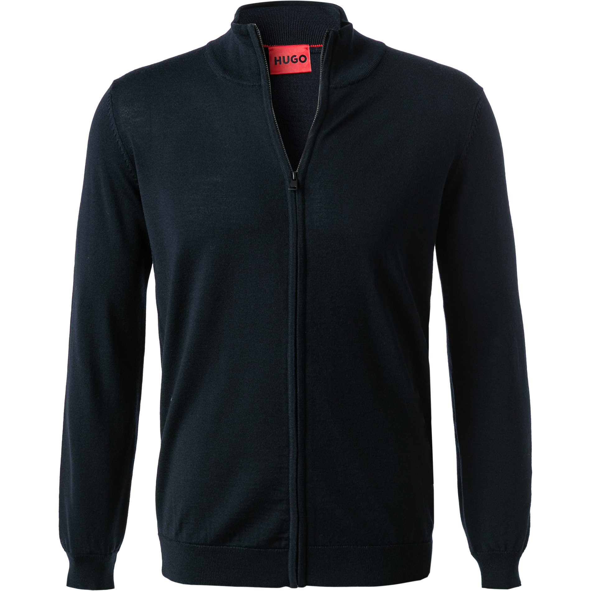 HUGO Herren Cardigan blau unifarben