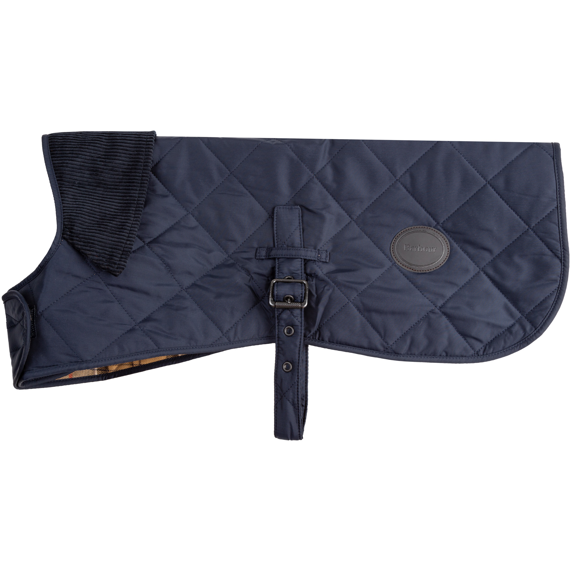 Barbour Herren Hundemantel blau Mikrofaser unifarben