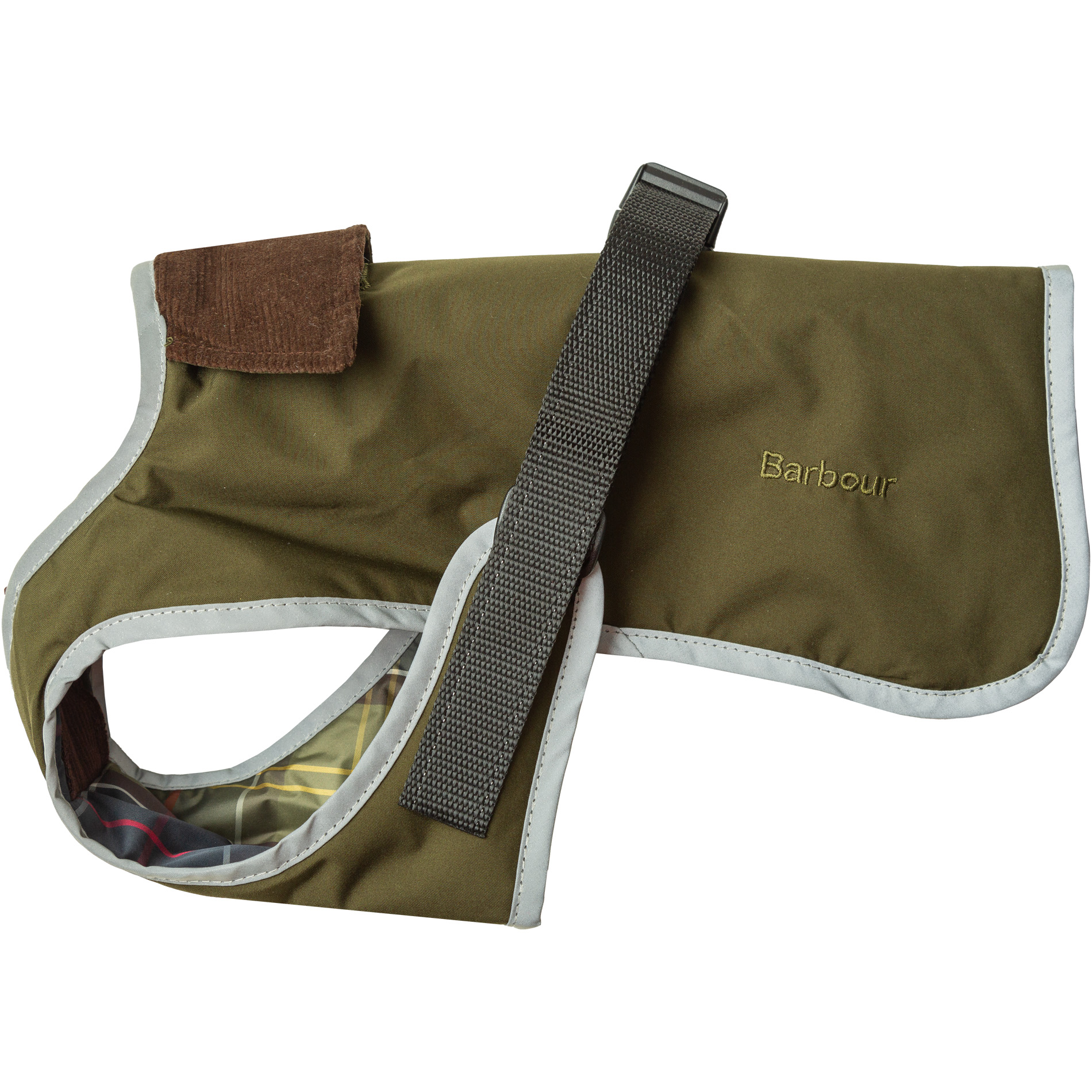 Barbour Herren Hundemantel grün Mikrofaser unifarben