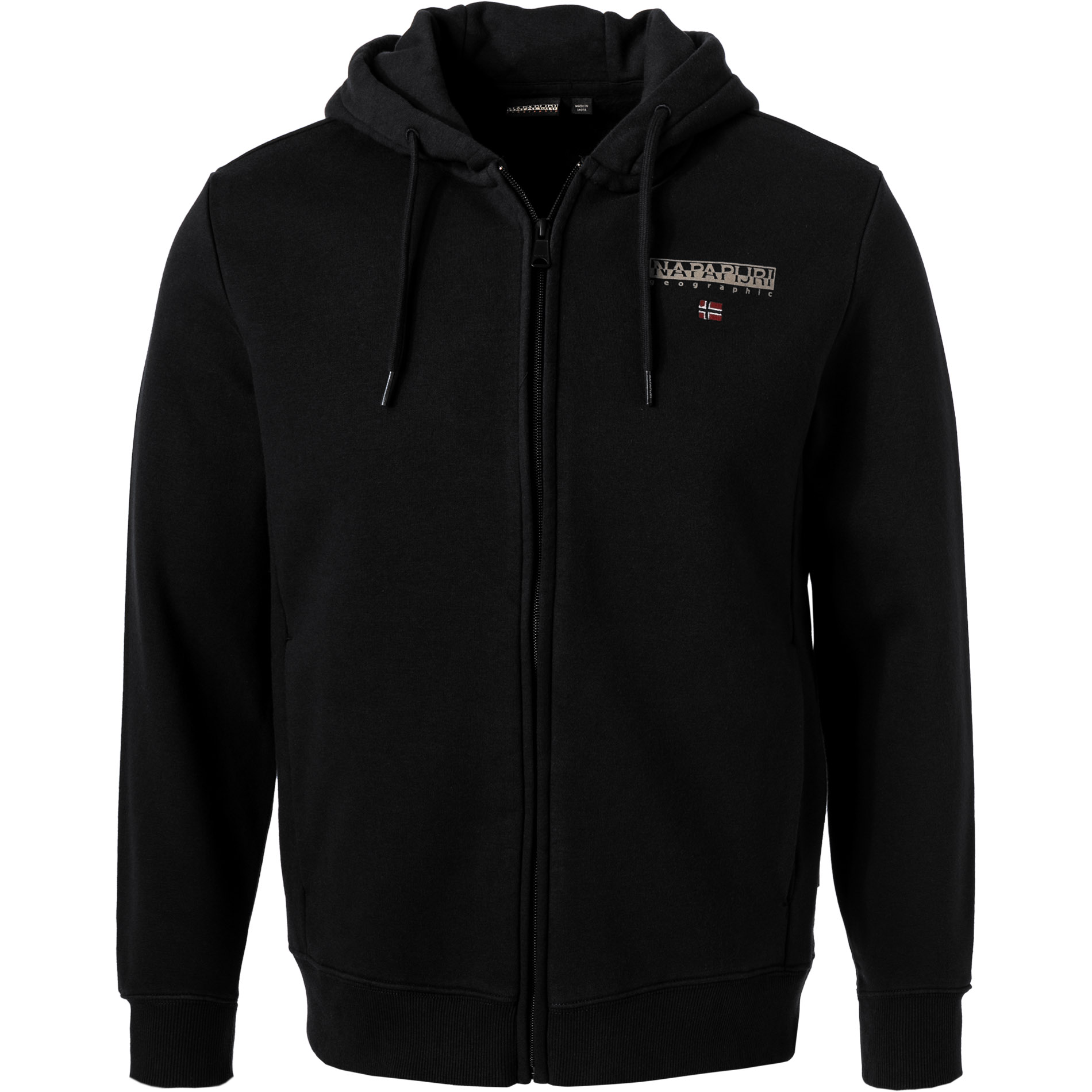 NAPAPIJRI Herren Sweatjacke schwarz Logo und Motiv
