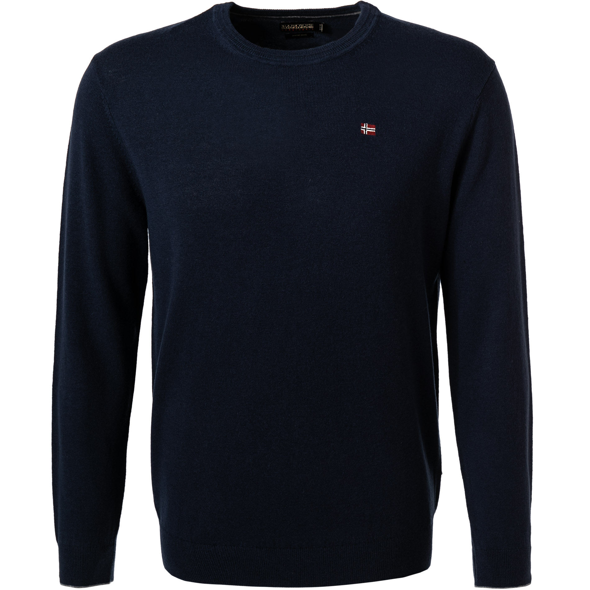 NAPAPIJRI Herren Pullover blau Wolle unifarben