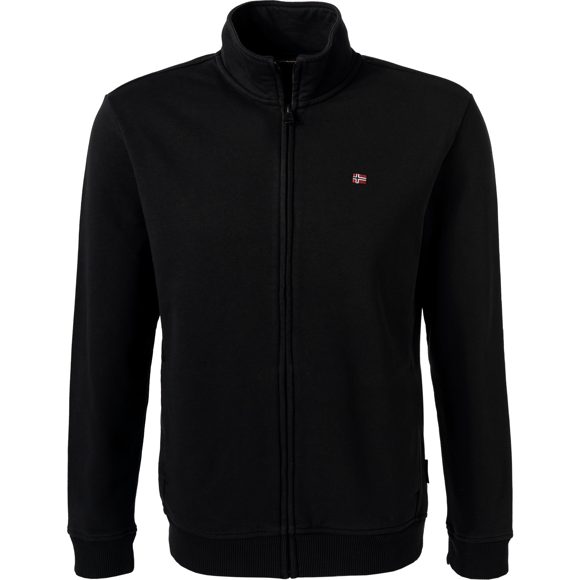 Napapijri Herren Sweatjacke Schwarz Unifarben